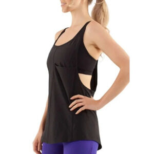 Lululemon  Womens 4 Run For Your Money Tank Black